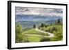 Rural Countryside and Carpathian Mountains Near Bran Castle at Pestera, Transylvania, Romania-Matthew Williams-Ellis-Framed Photographic Print