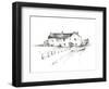 Rural Farmhouse Study I-Ethan Harper-Framed Art Print