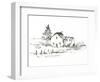 Rural Farmhouse Study II-Ethan Harper-Framed Art Print