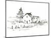 Rural Farmhouse Study II-Ethan Harper-Mounted Art Print