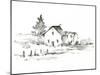 Rural Farmhouse Study II-Ethan Harper-Mounted Art Print