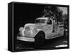 Rural Fire Truck in the Wheat Area of Nebraska-Ed Clark-Framed Stretched Canvas