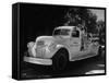 Rural Fire Truck in the Wheat Area of Nebraska-Ed Clark-Framed Stretched Canvas