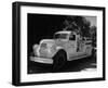 Rural Fire Truck in the Wheat Area of Nebraska-Ed Clark-Framed Photographic Print