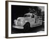 Rural Fire Truck in the Wheat Area of Nebraska-Ed Clark-Framed Photographic Print