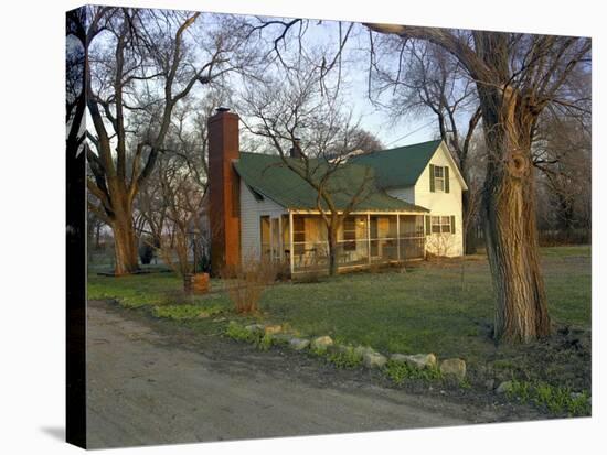 Rural Home with a Screened Porch-null-Stretched Canvas