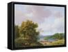 Rural Landscape, 19th Century-Barend Cornelis Koekkoek-Framed Stretched Canvas