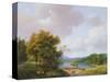 Rural Landscape, 19th Century-Barend Cornelis Koekkoek-Stretched Canvas