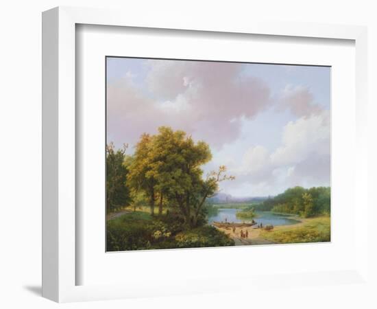 Rural Landscape, 19th Century-Barend Cornelis Koekkoek-Framed Giclee Print