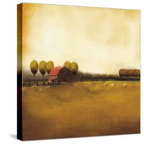 Rural Landscape II-Tandi Venter-Stretched Canvas