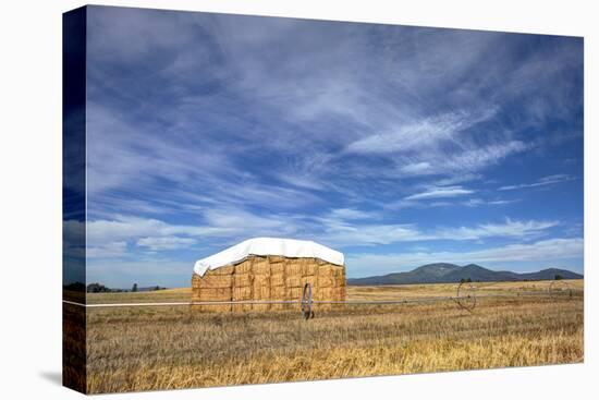 Rural Landscape of Haystack.-gjphotography-Stretched Canvas
