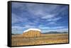 Rural Landscape of Haystack.-gjphotography-Framed Stretched Canvas