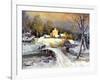 Rural Landscape, Oil On A Canvas-balaikin2009-Framed Art Print