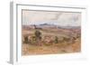 Rural Landscape (W/C on Paper)-Onorato Carlandi-Framed Giclee Print