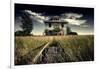 Rural Landscape with Dramatic Sky-null-Framed Photographic Print