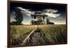 Rural Landscape with Dramatic Sky-null-Framed Photographic Print