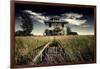 Rural Landscape with Dramatic Sky-null-Framed Photographic Print