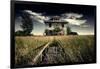 Rural Landscape with Dramatic Sky-null-Framed Photographic Print