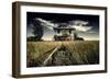 Rural Landscape with Dramatic Sky-null-Framed Premium Photographic Print