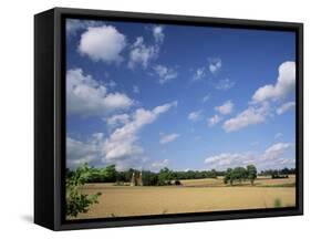 Rural Landscape with Oasthouses, Ightham Near Sevenoaks, Kent, England, UK-Ruth Tomlinson-Framed Stretched Canvas