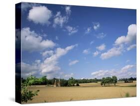 Rural Landscape with Oasthouses, Ightham Near Sevenoaks, Kent, England, UK-Ruth Tomlinson-Stretched Canvas