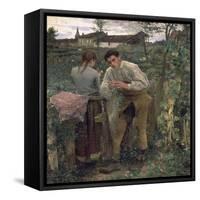 Rural Love, 1882-Jules Bastien-Lepage-Framed Stretched Canvas