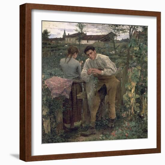 Rural Love, 1882-Jules Bastien-Lepage-Framed Giclee Print