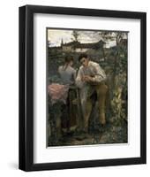 Rural Love-Jules Bastien-Lepage-Framed Art Print