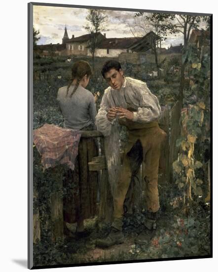 Rural Love-Jules Bastien-Lepage-Mounted Art Print