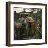 Rural Love-Jules Bastien-Lepage-Framed Art Print