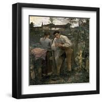 Rural Love-Jules Bastien-Lepage-Framed Art Print