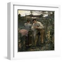 Rural Love-Jules Bastien-Lepage-Framed Art Print