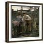 Rural Love-Jules Bastien-Lepage-Framed Art Print