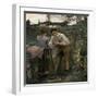 Rural Love-Jules Bastien-Lepage-Framed Art Print