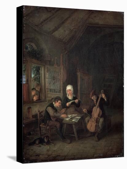 Rural Musicians, 1645-Adriaen Van Ostade-Stretched Canvas