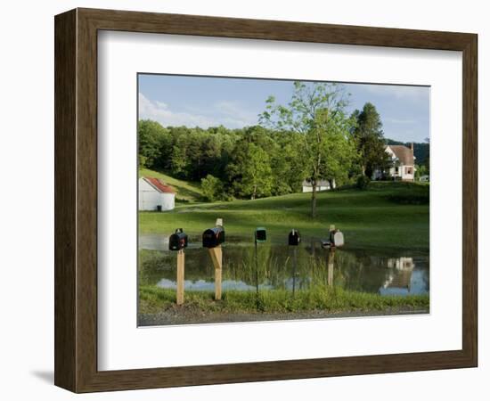 Rural Postboxes, West Virginia, USA-Ethel Davies-Framed Photographic Print