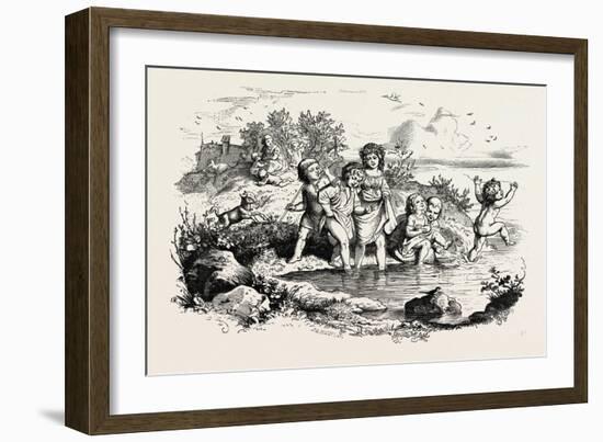 Rural Recreations. 1855-null-Framed Giclee Print