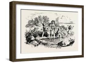 Rural Recreations. 1855-null-Framed Giclee Print