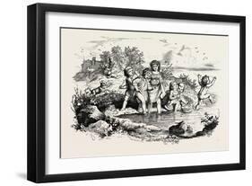 Rural Recreations. 1855-null-Framed Giclee Print