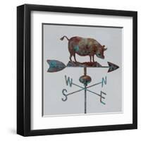 Rural Relic Pig-Arnie Fisk-Framed Art Print