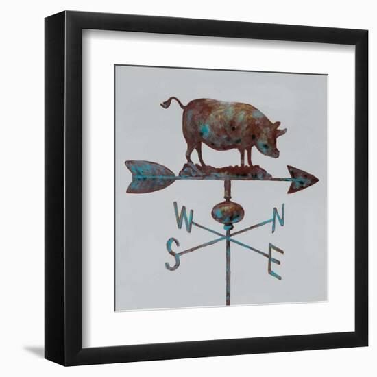 Rural Relic Pig-Arnie Fisk-Framed Art Print