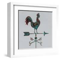 Rural Relic Rooster-Arnie Fisk-Framed Art Print