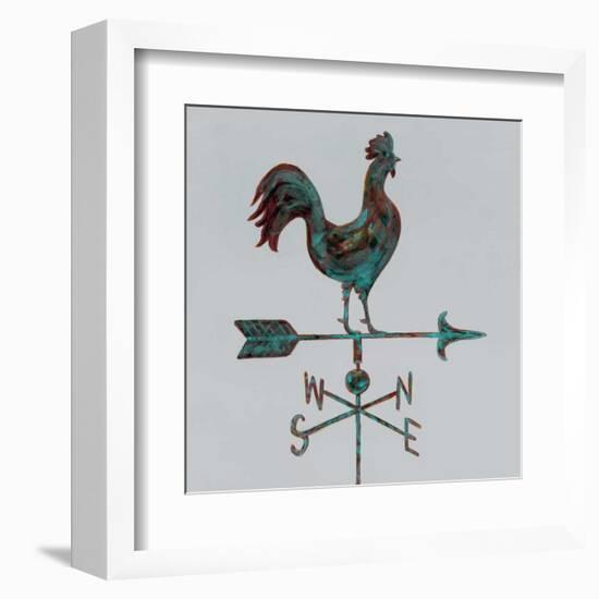 Rural Relic Rooster-Arnie Fisk-Framed Art Print