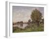 Rural River Scene, 1875 (Oil on Panel)-Alexandre Defaux-Framed Giclee Print
