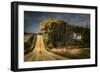 Rural Road Disappearing into Distance in USA-Jody Miller-Framed Photographic Print