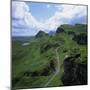 Rural Road in the Beinn Edra Range, Near Staffin, Isle of Skye, Scotland, United Kingdom, Europe-Roy Rainford-Mounted Premium Photographic Print