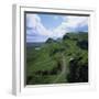 Rural Road in the Beinn Edra Range, Near Staffin, Isle of Skye, Scotland, United Kingdom, Europe-Roy Rainford-Framed Photographic Print