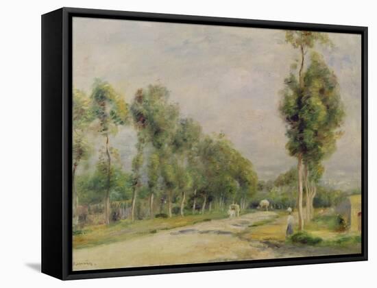 Rural Road Near Louvecienne, 1895-Pierre-Auguste Renoir-Framed Stretched Canvas