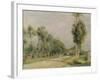 Rural Road Near Louvecienne, 1895-Pierre-Auguste Renoir-Framed Giclee Print