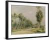 Rural Road Near Louvecienne, 1895-Pierre-Auguste Renoir-Framed Giclee Print